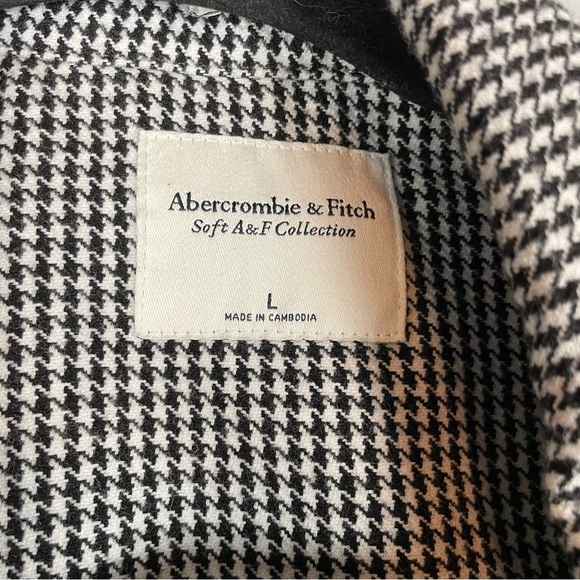 Abercrombie & Fitch Soft A&F Houndstooth Shirt Jacket Size L - Picture 6 of 9